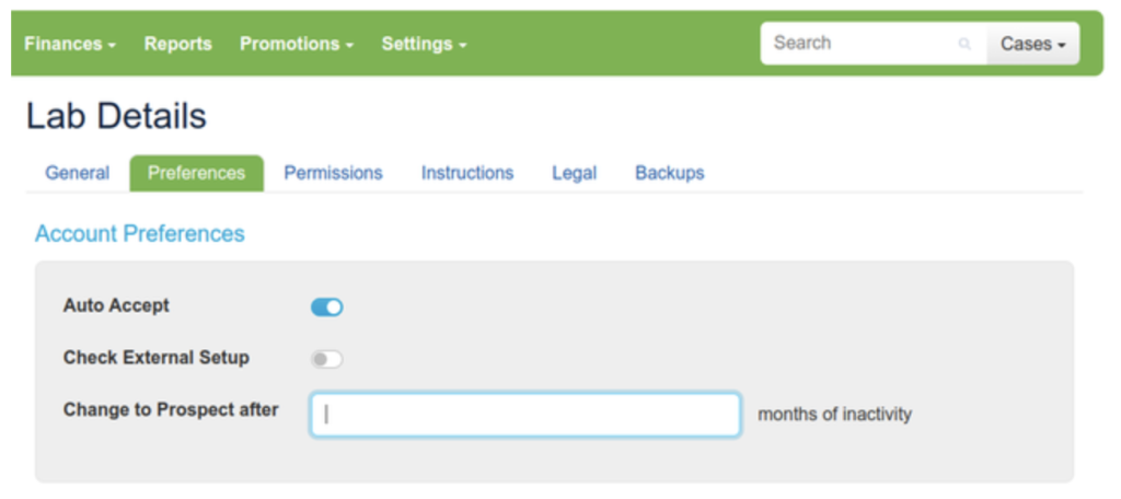 Labnext lab details view